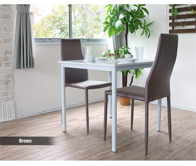 ダイニング3点セット 組立商品　ホワイト　60角　狭いスペース 弘益 ダイニング3点セット DS-V70 ( ダイニング セット 3点 韓国