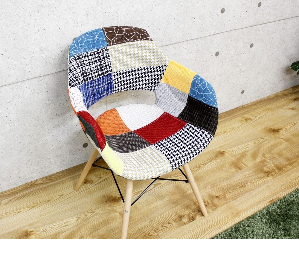 デザインチェア デザイナーズ風 パッチワーク : IKIKAGU イキカグ