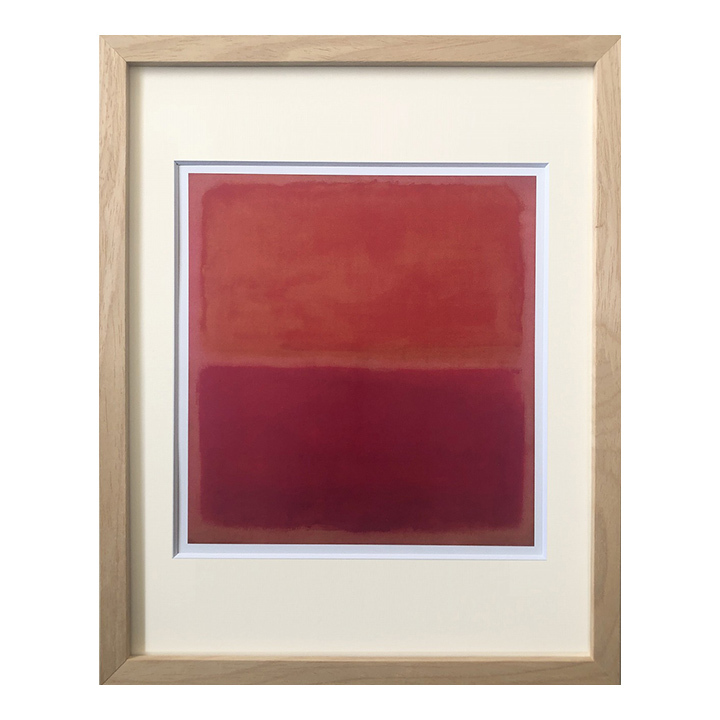 2つセット 額付 アートパネル 絵画 マークロスコ 水平線