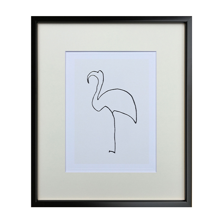 アートパネル Pablo Picasso パブロ・ピカソ Le flamand rose フラミンゴ 玄関 おしゃれ キュビスム ヒーリング 癒し  モノクロ 絵画 フレーム付き ssx : msw-lf210630-053 : IKIKAGU イキカグ - 通販 - Yahoo!ショッピング