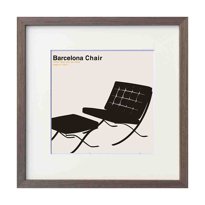 アートパネル 安川敏明 Barcelona Chair バルセロナチェア Toshiaki