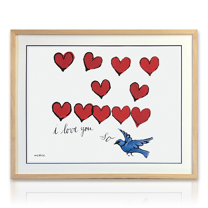 アートパネル Andy Warhol アンディ・ウォーホル I LOVE YOU SO, C