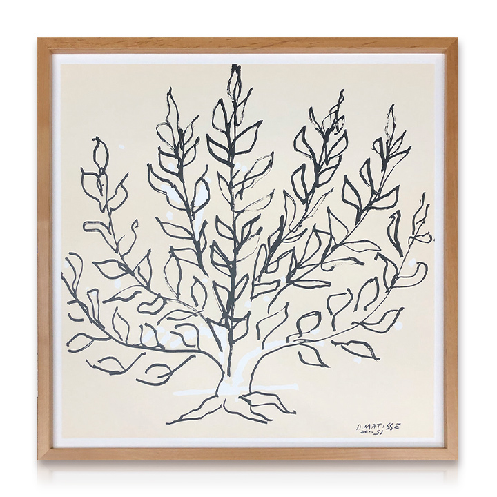 マティスに魅せられて　アクリル画　額縁付き アートパネル Henri Matisse アンリ・マティス Le platane (L