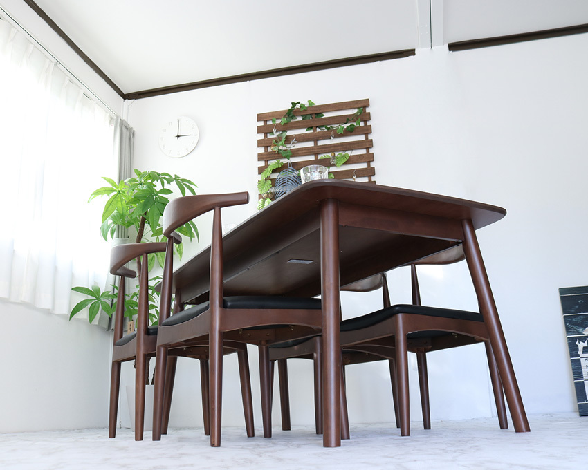 ダイニングテーブルセット 4人掛け おしゃれ アンティーク風 5点