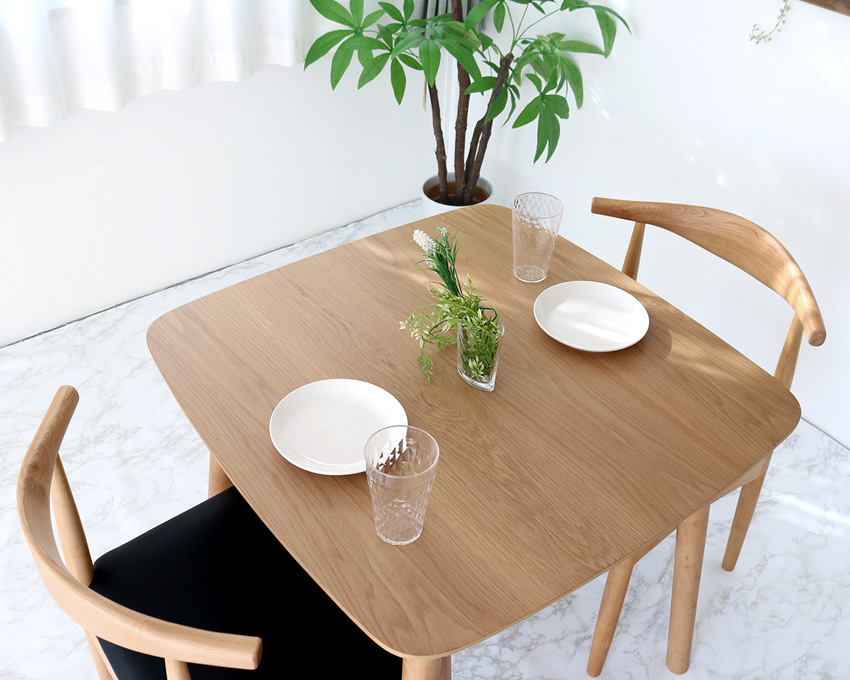 ダイニングテーブル 2人 幅80cm 北欧風 おしゃれ アンティーク風