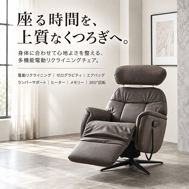 電動ソファ 1人掛け ソファー パーソナルチェア 電動 リクライニング