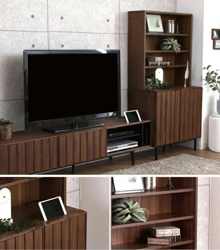 ウォールナットキャビネット 受注生産】 キャビネット ウォールナット 突板 無垢 木製 アンティーク