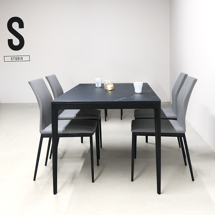 シンプルモダンテーブル セラミック ダイニングテーブル 幅150cm 単品 GEES ジース 食卓