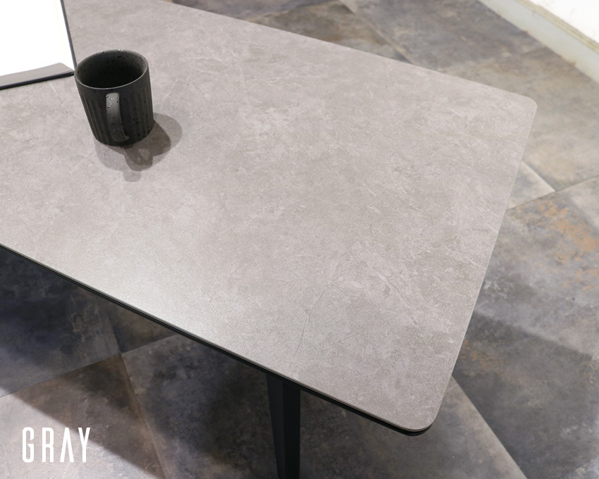 センターテーブル セラミック ホワイト グレー 大理石風 大理石柄