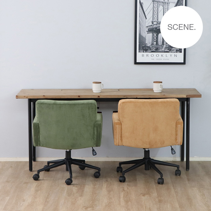 デスクチェア 高さ調整 肘置き ワークチェア コーデュロイ いす 椅子