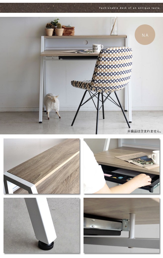 antique アンティーク desk デスク 幅1200mm 引き出し 2杯 英国アンティークデスク | 本革張り・猫脚 - Q'S ANTIQUES