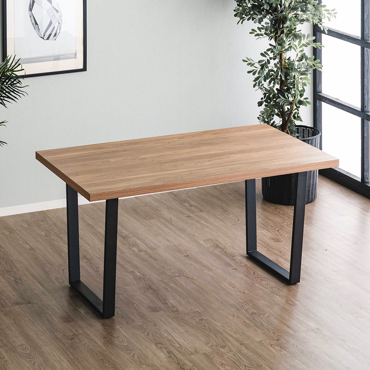 【IKEA/送料込み】ナチュラルウッド ダイニングテーブル 140cm×84cm ダイニングテーブル 140 メラミン 4人掛け用 おしゃれ