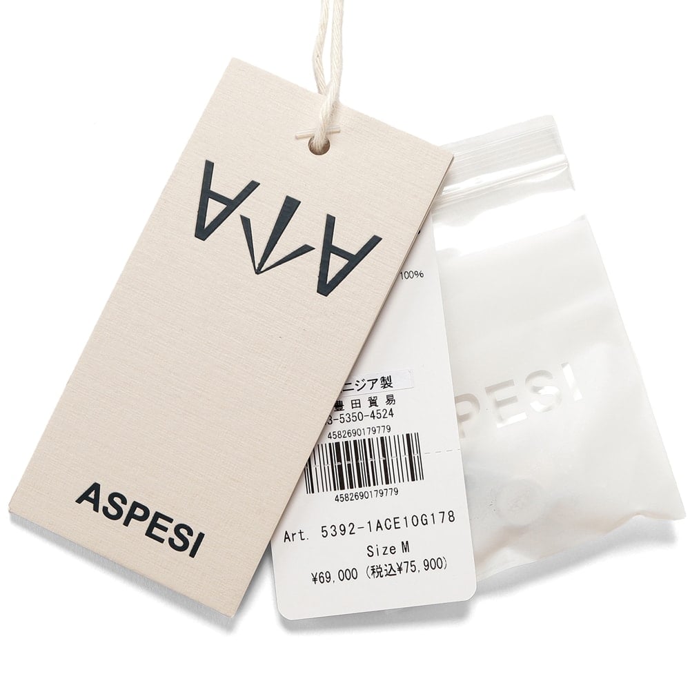 定価49500円ASPEJIメンズコットンシャツジャケット新品タグ ASPESI 【SALE／返品・交換不可】アスペジ ／ 25SS 製品染め