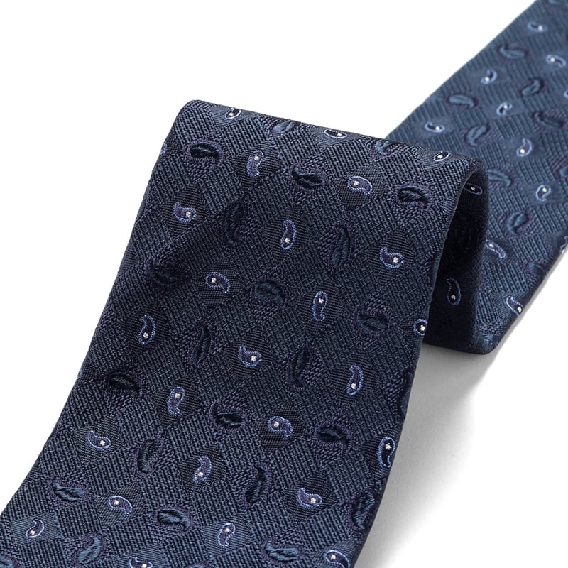 ルイジボレッリ　ジャケット　紺色 シルクサテンドットネクタイ／1070（10colors） | NECKTIE
