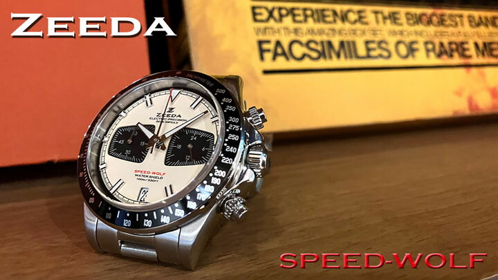 ジーダ ZEEDA スピードウルフ メカクォーツ ヴィンテージホワイト 40mm