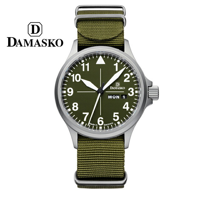 新春セール ダマスコ DAMASKO 自動巻き 100M防水 アイス硬化ニッケルフリーステンレスケース グリーンNATOストラップ 日本国内正規品5年保証 DH2.0N 【NAN2393165718】(84700円)