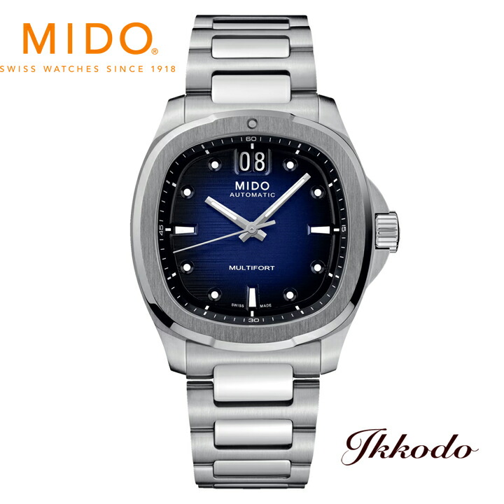 MIDO ミドー MULTIFORT マルチフォートTVビッグデイト 自動巻き 40mm 10気圧防水 メンズ腕時計 正規品 2年間メーカー保証  M049.526.11.041.00