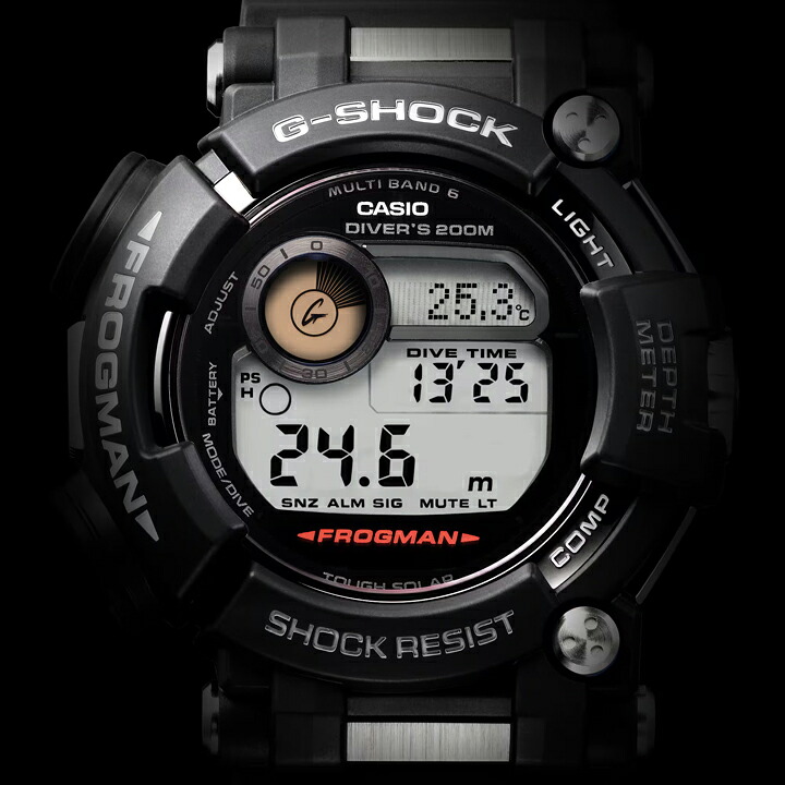 G-SHOCK Gショック カシオ MASTER OF G - SEA FROGMAN 53.3mm ISO200m