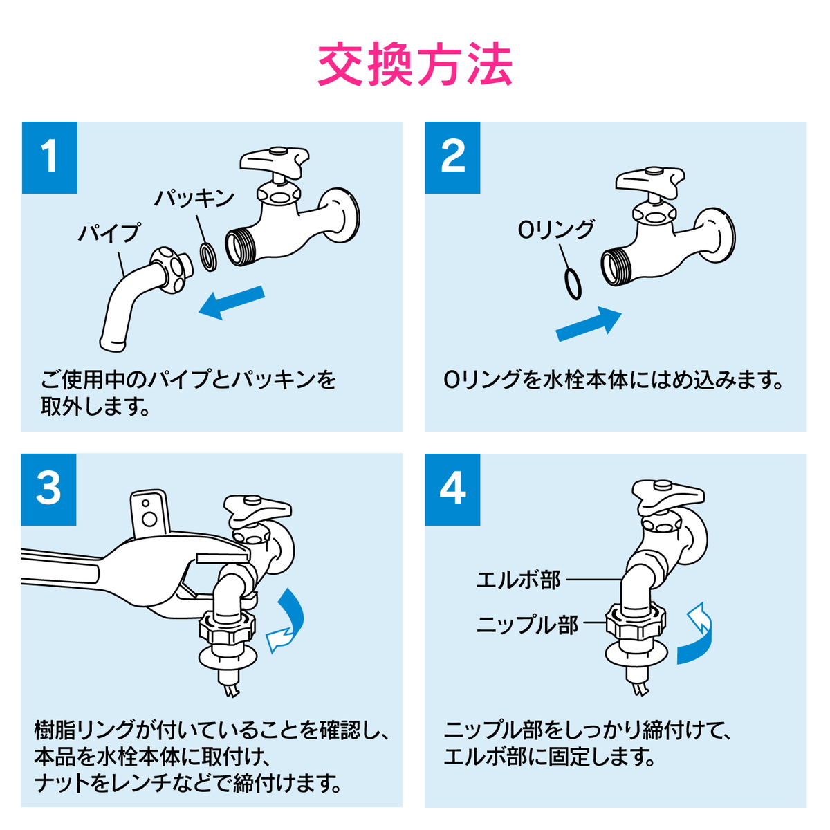 カクダイ 洗濯機用ニップル補修Oリング GAONA ガオナ パッキン