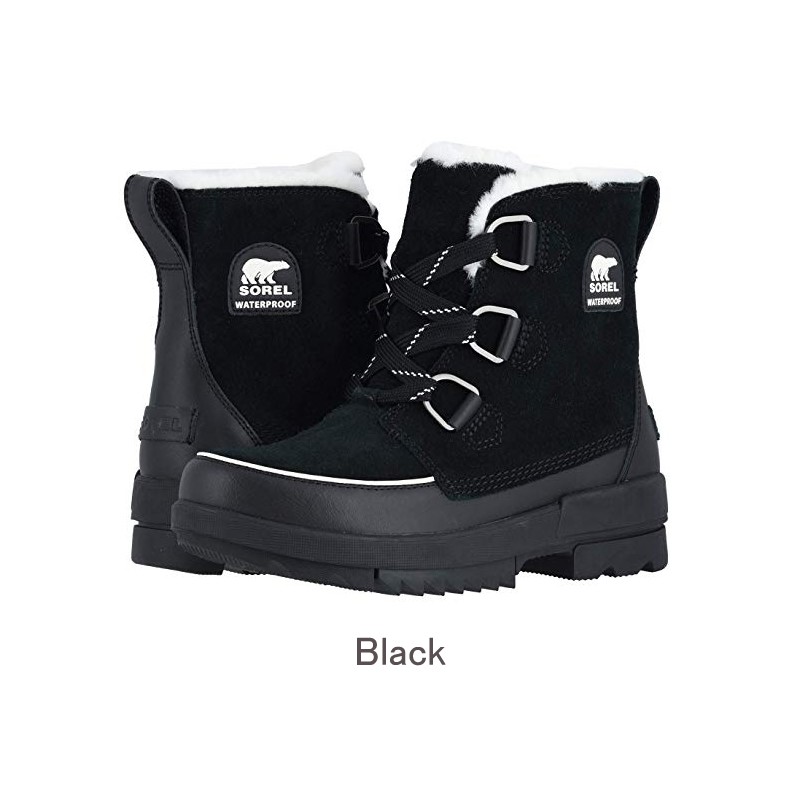 sorel white and black boots