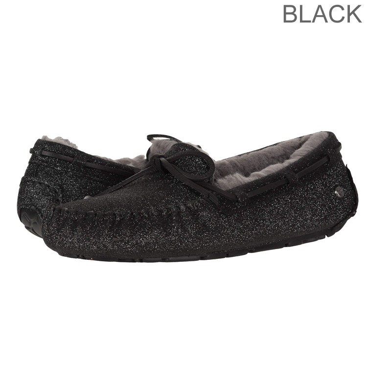 ugg black sparkle slippers
