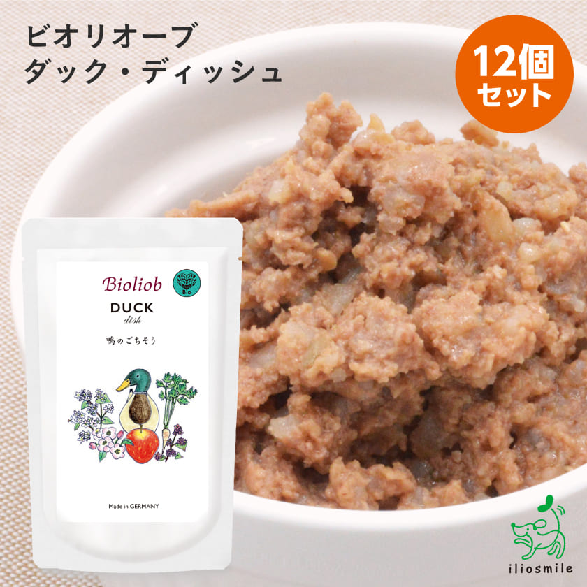Yahoo! Yahoo!ショッピング(ヤフー ショッピング)犬 ごはん 無添加 Bioliob ビオリオーブ ダック ディッシュ 12個セット/ ヘルマン ウェット フード レトルト パウチ 鴨 ポイント利用 お試し商品 サンプル