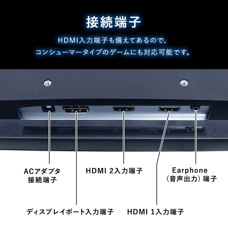 ゲーミングモニター モニター 27インチ 180hz VAパネル 高画質 角度