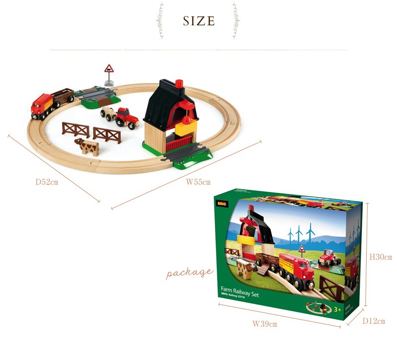 木のおもちゃ 木製玩具 3歳 電車 乗り物 BRIO WORLD ブリオ ファーム