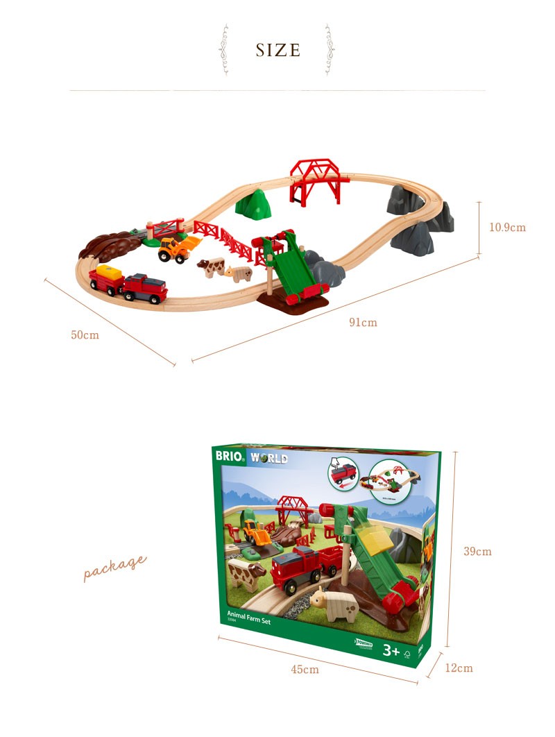 公式 木のおもちゃ 木製玩具 ウッドトイ 知育玩具 知育トイ Brio ブリオ アニマルファーム セット 代引き手数料無料 Studiostodulky Cz