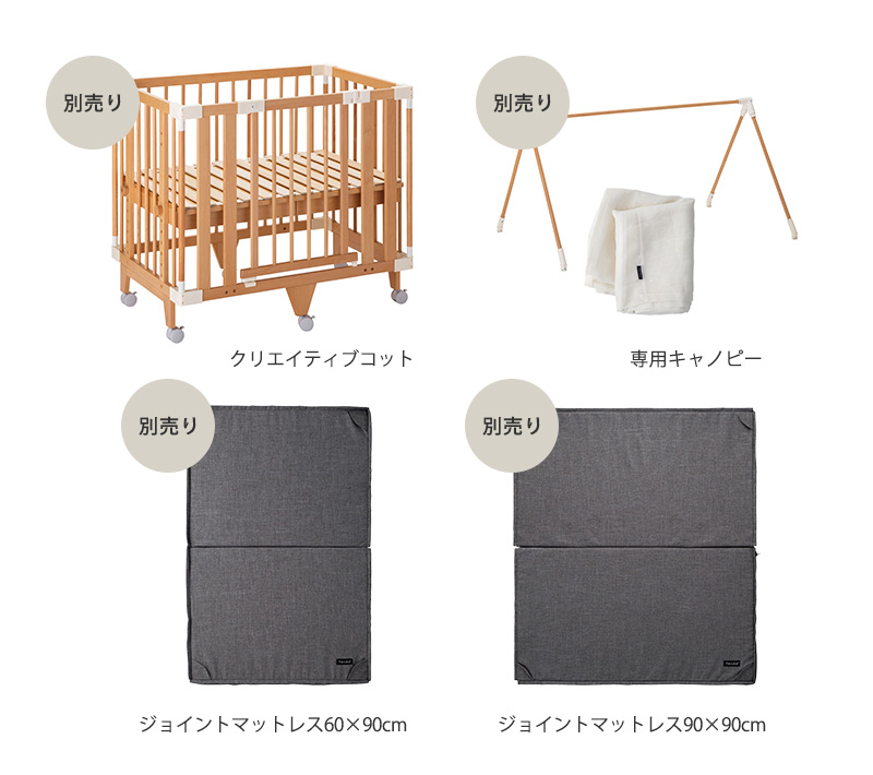 【ファルスカ】ベビーサークル  90cm×6枚 ホワイトカラー farska（ファルスカ）ジョイントプレイペンネオドア付きダブル