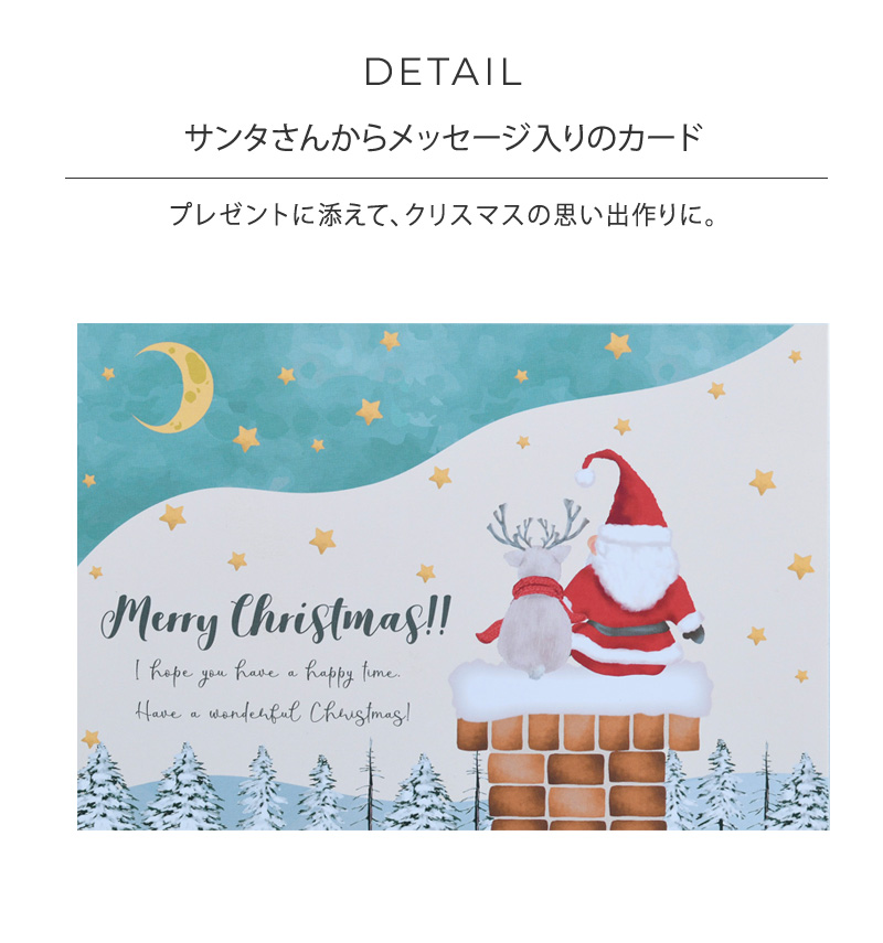 I LOVE BABY アイラブベビー クリスマスカード 日本語 サンタ サンタ