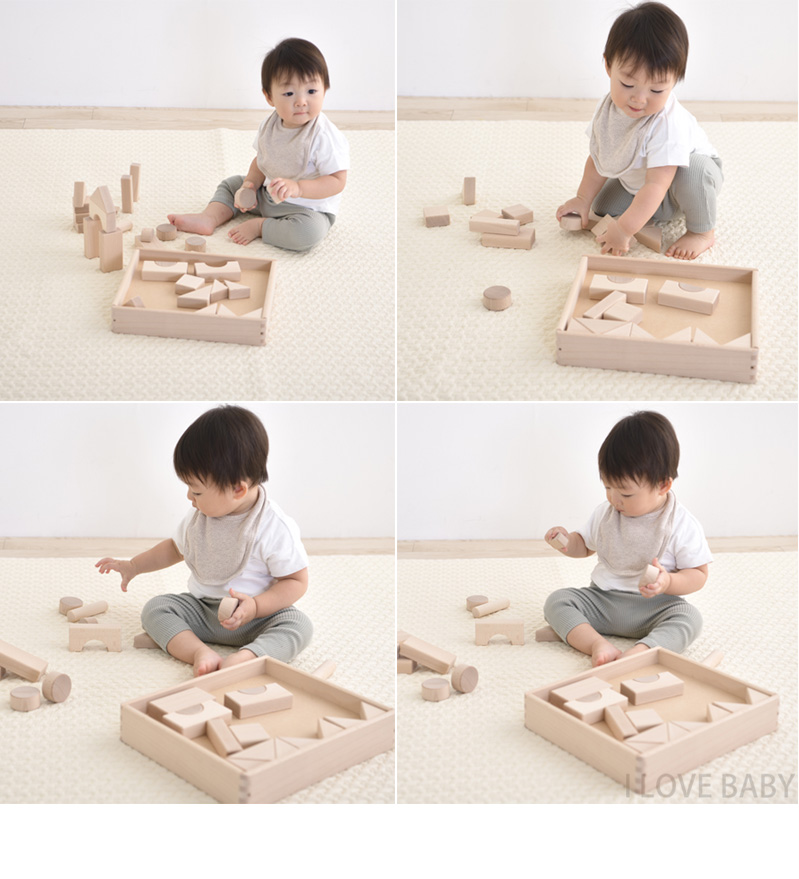 積み木 日本製 1歳 2歳 3歳 おしゃれ 北欧 木のおもちゃ ニチガン 無