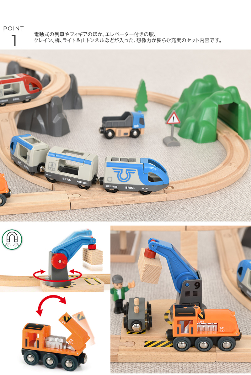 電車のおもちゃ レールセット 木製 おもちゃ プレゼント 子供 人気 