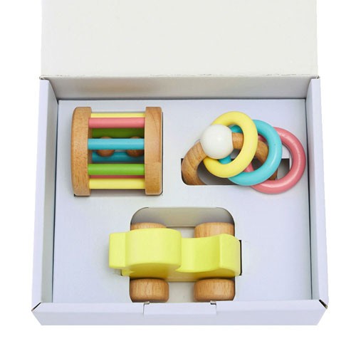 エデュテ（Edute） 木のおもちゃ 知育玩具 ラトル 木製 出産祝い