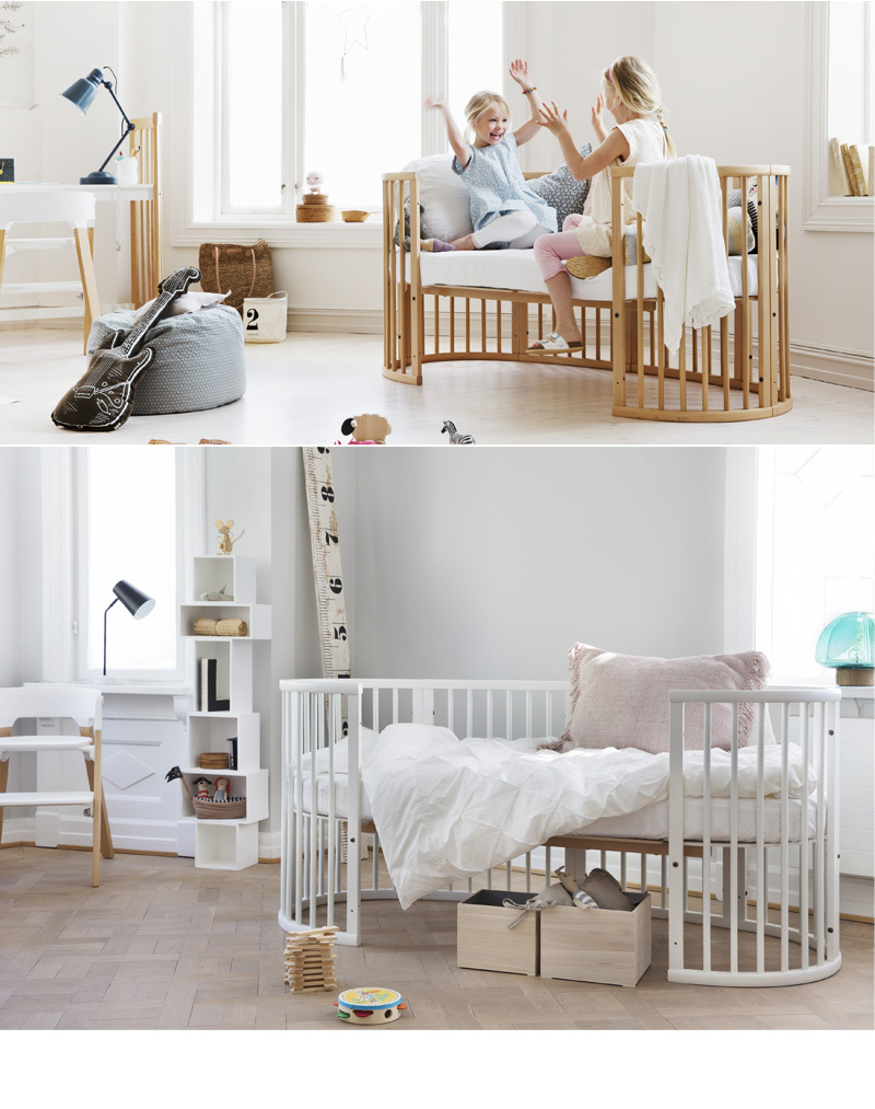 ベビーベッド ミニ 高さ調整 木製 布団セット STOKKE ストッケ Sleepi スリーピー ベッドセット ベビー布団、セット 