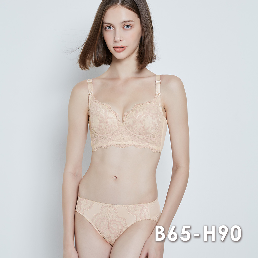 HEAVEN Japan ブラジャー ショーツセット 大きいサイズ 谷間 育