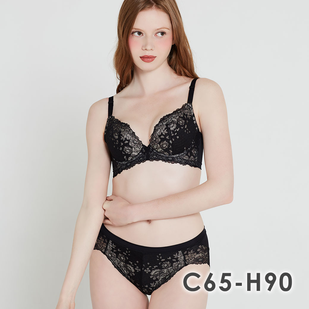 HEAVEN Japan ブラジャー ショーツセット 谷間 育乳ブラ 育乳 脇高ブラ