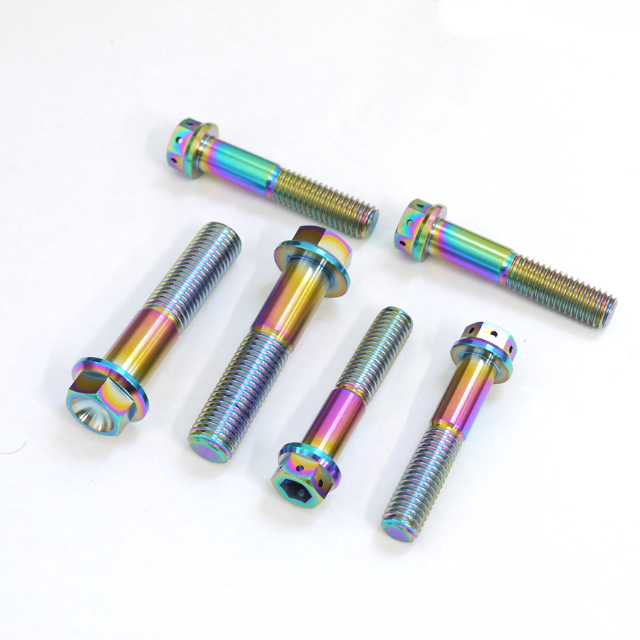 ZRX1200DAEG 1200R用64チタン製フォーククランプボルト6本セット