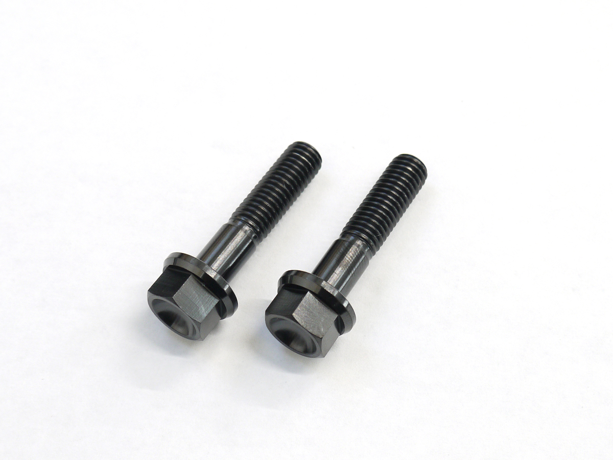 ニッサン D21・22用 フロントハンガーボルト2本セット ジクサー250/SF用64チタン製フロントキャリパーマウントボルト2本