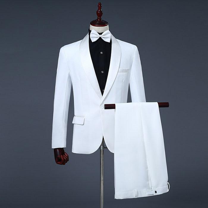 スーツ メンズ 白 ホワイト 白スーツ 黒 ブラック ドレススーツ 結婚式 パーティ メンズ 衣装 ...