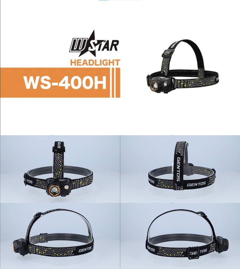 GENTOS（ジェントス） ヘッドライト WS-400H W STARシリーズ PSEマーク