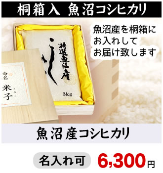 桐箱入り 魚沼産コシヒカリ ギフト