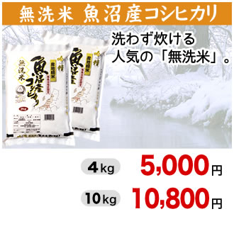吟声 魚沼産コシヒカリ 無洗米