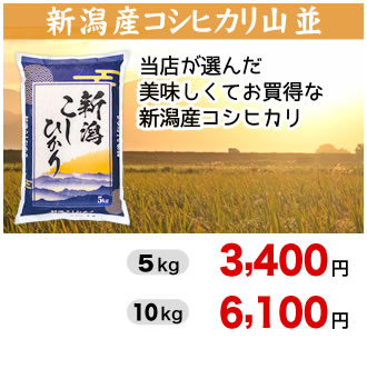 新潟産コシヒカリ 山並