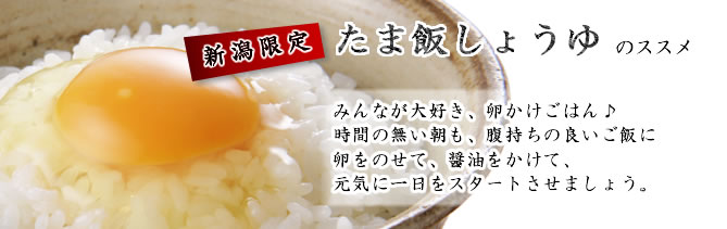 新潟限定たま飯しょうゆのススメ