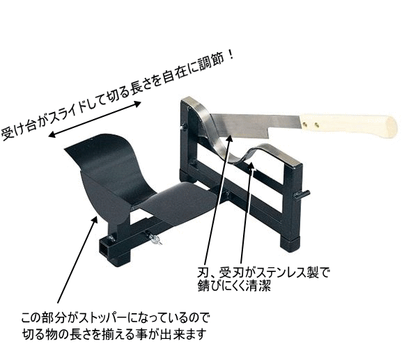 松尾刃物製作所 らくらくカッターNo.77 アスパラガス、ほうれん草