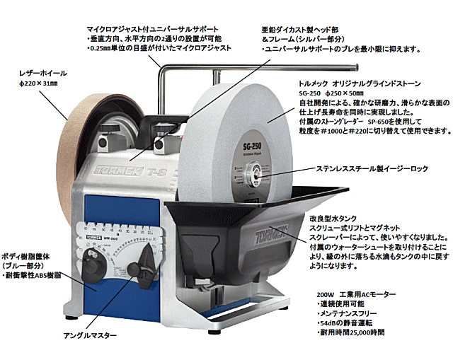 TORMEK トルメック 水冷式低速研磨機 T-8 基本セット あらゆる刃物に対応、蘇る切れ味！ : tormek-t8 : イマジネットで!ヤフー店  - 通販 - Yahoo!ショッピング