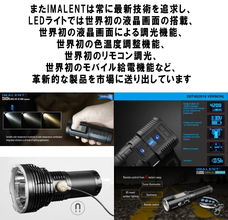 IMALENT MS03 LED爆光系 強力 懐中電灯 最強輝度 13000lm 照射距離