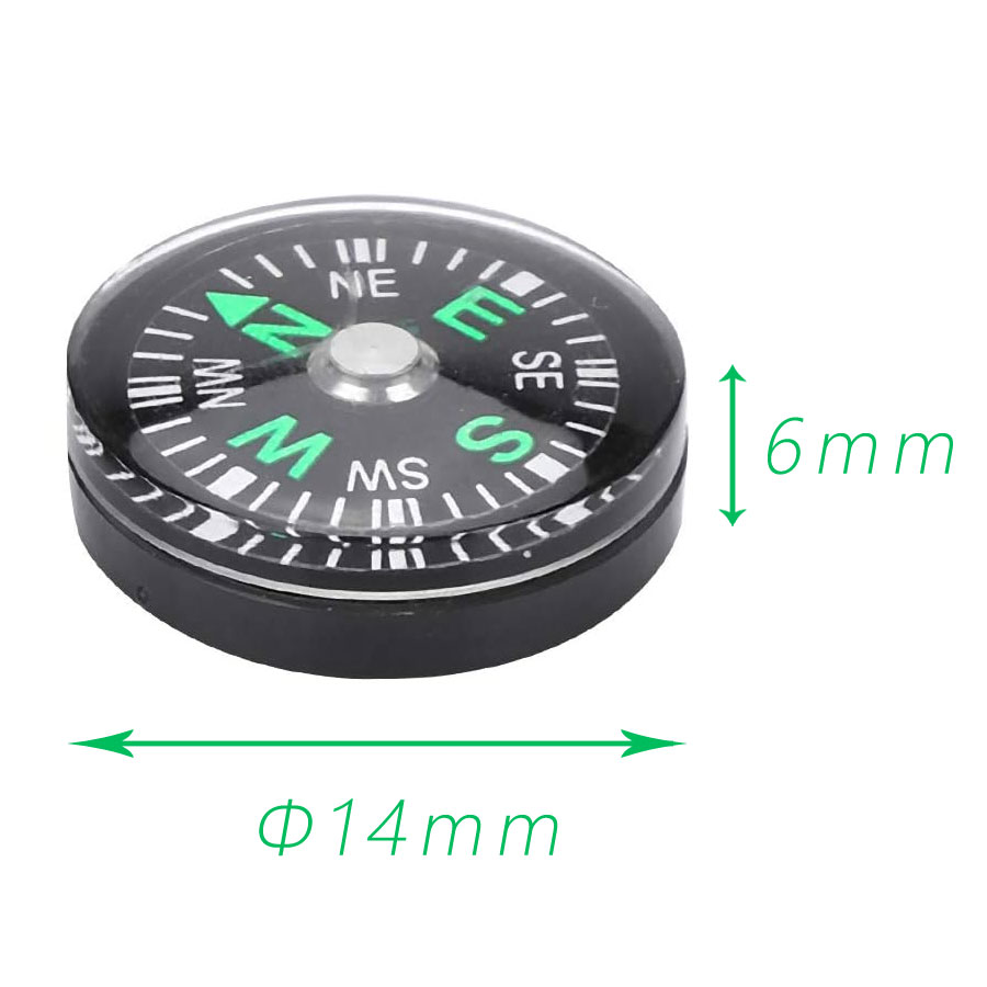 直径14mmの小型コンパス