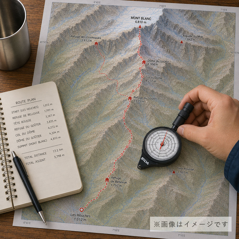 縮尺地図上の距離をはかるSILVA マップメジャー 37507